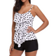 Strappy Two Piece Printing Bikini Set Swimsuit