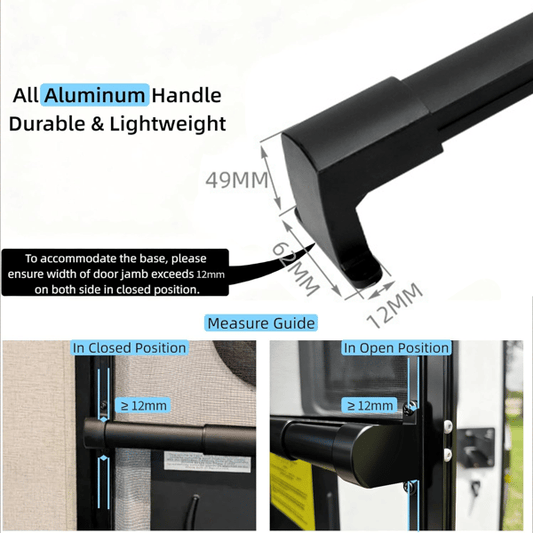 🚗All-Aluminum RV Screen Door Handle Bar