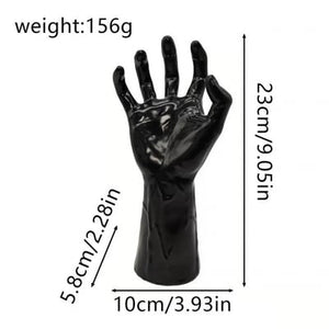 🏆Flash Sale⚡Life-Size Creepy Hands Wall Decor – 3-Piece Set with LED Candles for Gothic Halloween