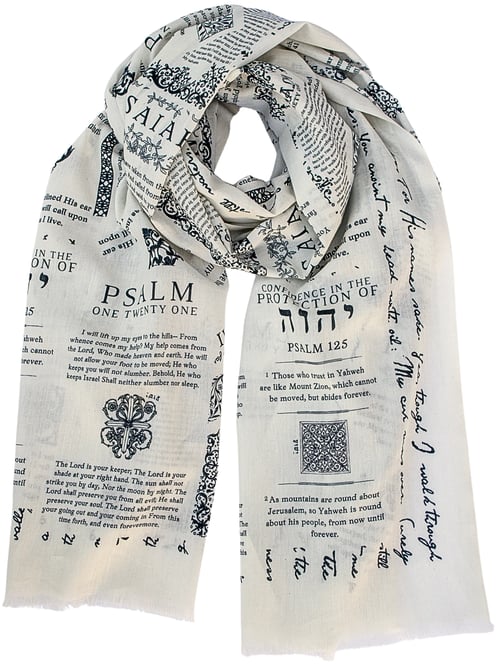 ✝️Protection Bible Verse Scarf, Yeshua Scripture Wrap🙏