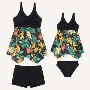 🎉Spring Sale 50% Off - Ruffle Floral Print One-Piece Mommy and Me Swimsuit