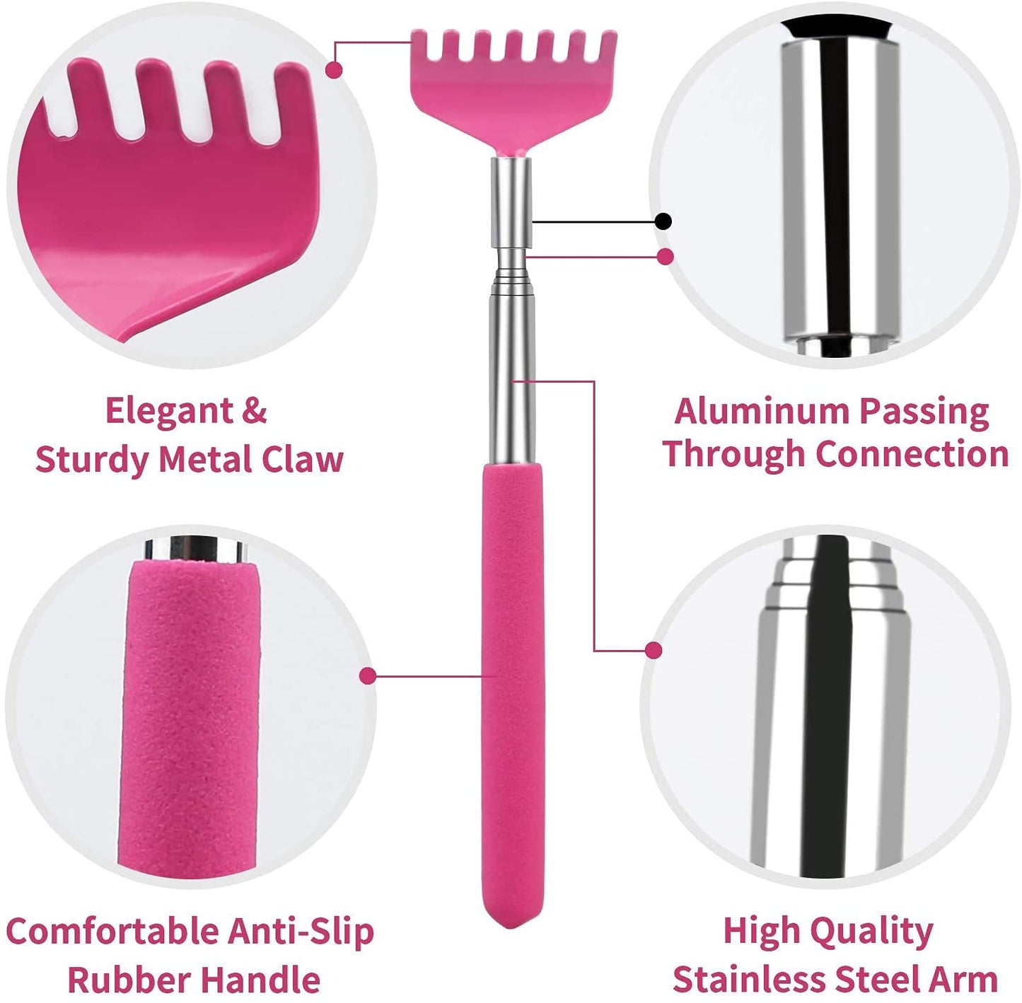 Portable Retractable Telescoping Claw Back Scratcher