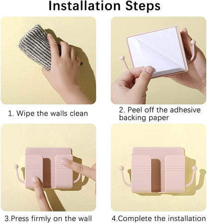 4PCS Wall Mount Phone Holder