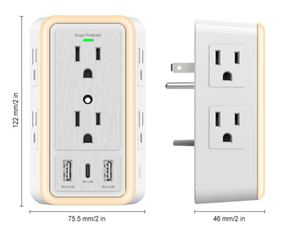 ✨ Multi Plug Outlet Surge Protector