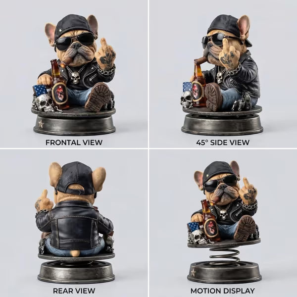 Grumpy “Too Old to Care” Bobblehead – Fun Spring-Loaded Car Dashboard Decor