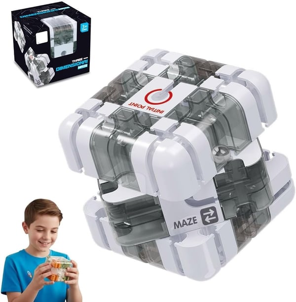 🔥Christmas Hot Sale 🔥Large Labyrinth 3D Puzzle Maze Cube - Engaging Brain Teaser Toy