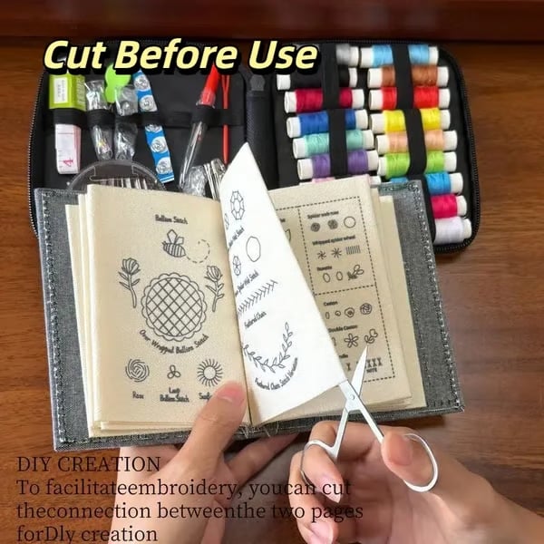 🌈Embroidery Stitch Book(Beginner-Friendly)