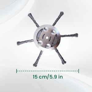 🔥👨‍🌾6 inch Steel Wire Brush Cutter Trimmer Head