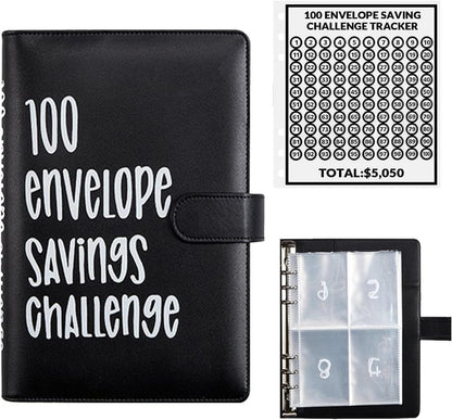 100 Envelopes Money Saving Challenge-Save $5,050 Cash Envelope Challenge Binder