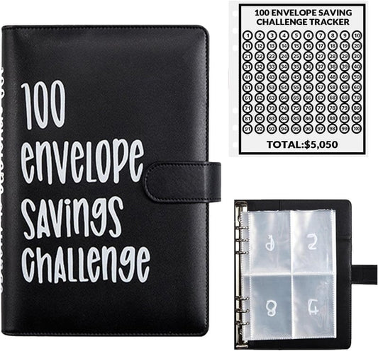 100 Envelopes Money Saving Challenge-Save $5,050 Cash Envelope Challenge Binder