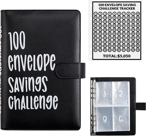 100 Envelopes Money Saving Challenge-Save $5,050 Cash Envelope Challenge Binder