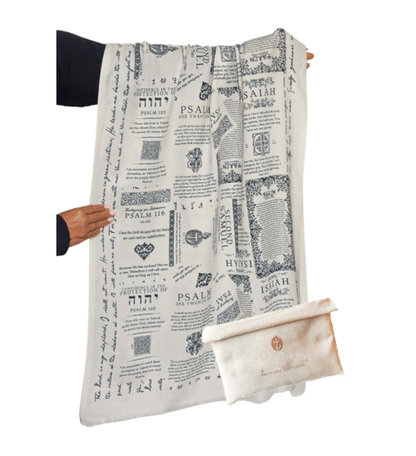 ✝️Protection Bible Verse Scarf, Yeshua Scripture Wrap🙏