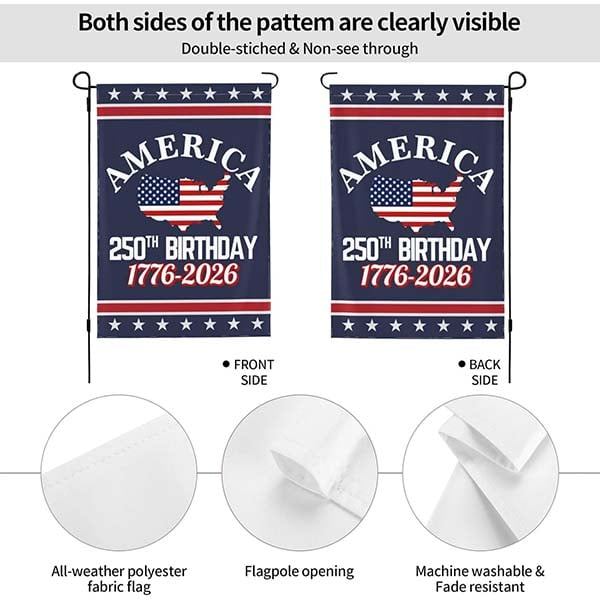 🔥U.S. 250th Birthday Garden Flag