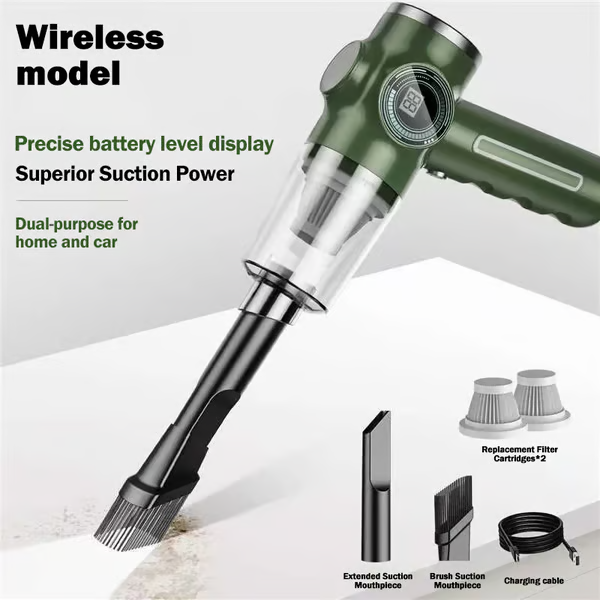 🔥Wireless  Handheld Car Vacuum Cleaner Portable Cordless ,Vacuum Cleaner with Multi-Nozzles