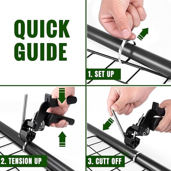 Spring Hot Sale🔥Stainless Steel Cable Tie Gun with Metal Zip Ties