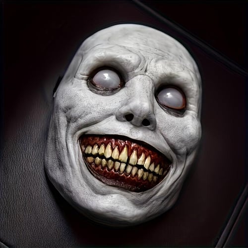 Scary Zombie Mask Set 🎭 Halloween Costume Accessory | Creepy Clown & Demon Design 👹 Lightweight & Breathable Plastic | Haunted House Party Essential 🎃