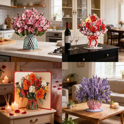 🏆65K+ SOLD! 💌 Forever-Blooming 3D Flower Pop-Up Card– Personalized Love Message & Everlasting Bloom 🎁