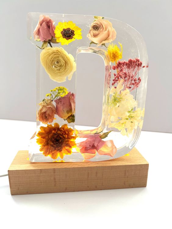 🌸Last Day 49% OFF - Flowers Resin Night Light