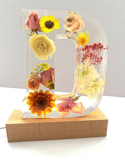 🌸Last Day 49% OFF - Flowers Resin Night Light