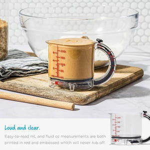 ✨4-in-1 Adjustable Measuring Cup