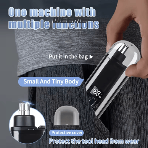 🔥Christmas Hot Sale 💇‍♂️ Groom with Precision -✨ Ultimate 2-in-1 Nose Hair Trimmer - For Effortless, All-Day Comfort!