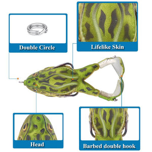 🎁New Year Hot Sale-50% OFF🐠Double Propeller Frog Soft Bait