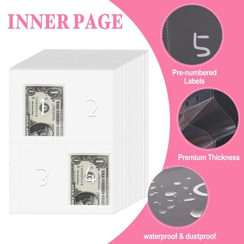 100 Envelopes Money Saving Challenge-Save $5,050 Cash Envelope Challenge Binder