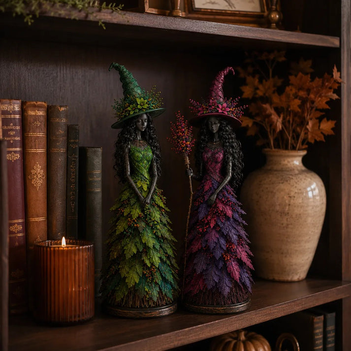 🔥LAST DAY 50% OFF - 🧙‍♀️Enchanted Autumn Witch Figurine(📦Buy 4 Free Shipping)