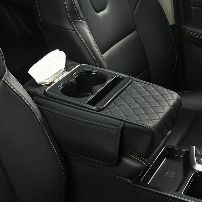 🔥Christmas Hot Sale -Multifunctional PU Leather Car Armrest Box Mat
