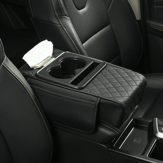 🔥Christmas Hot Sale -Multifunctional PU Leather Car Armrest Box Mat