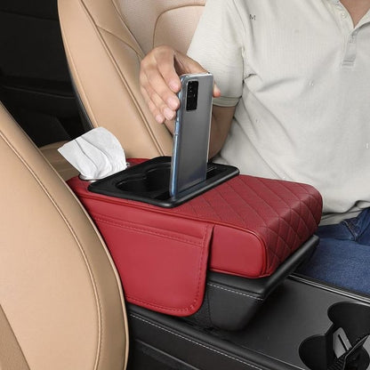 🔥Christmas Hot Sale -Multifunctional PU Leather Car Armrest Box Mat