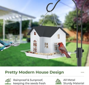 🐦Solar-Powered Glowing Bird Feeder House