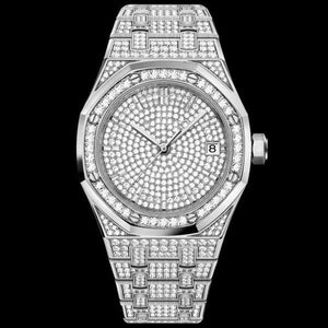 Unisex Jumbo Fully Iced Out Quartz Watch