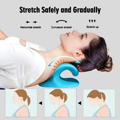 Neck Stretcher ,Neck Hump Corrector,Neck and Shoulder Relaxer Cervical Traction Device Pillow