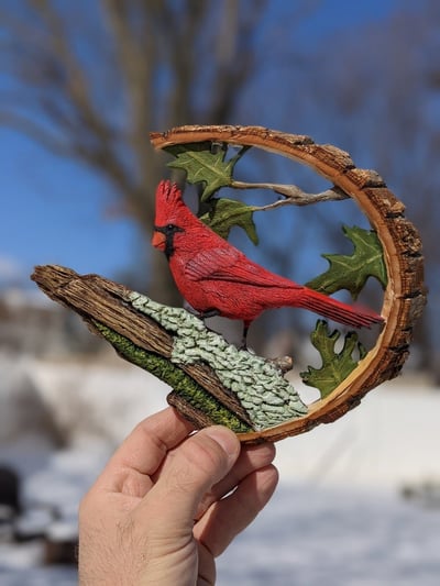 2025 New Product🦜 Cardinal Resin Ornaments