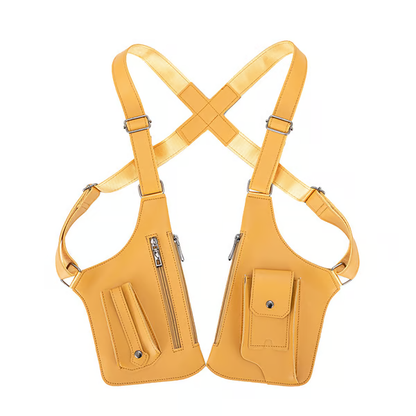 🔫 Unisex Premium Leather Shoulder Bag - Adjustable Underarm Strap