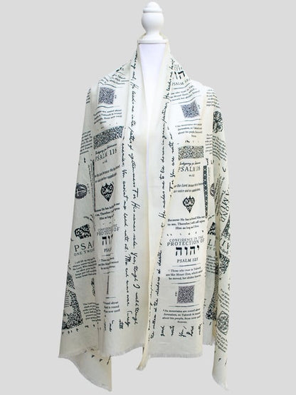 ✝️Protection Bible Verse Scarf, Yeshua Scripture Wrap🙏