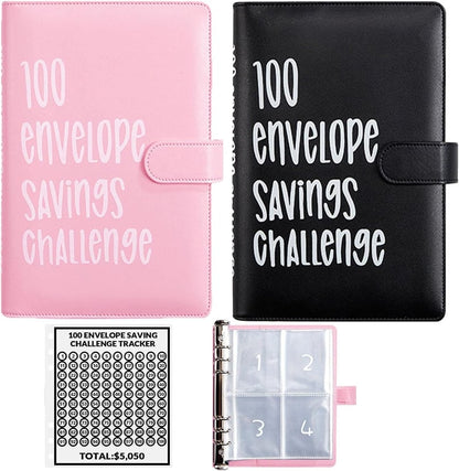 100 Envelopes Money Saving Challenge-Save $5,050 Cash Envelope Challenge Binder