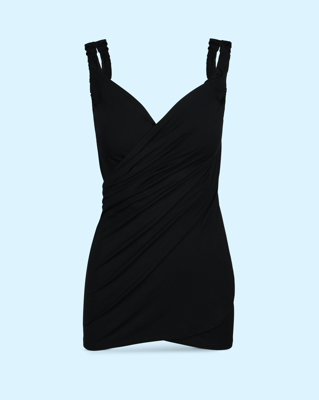 Mini Bamboo Wrap Dress