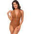Halter V-Neck Belly Control Sling One Piece Swimsuit