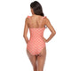 「🎉Spring Sale - 40% Off」V Neck Ruffled  One-Piece Lace Up Swimsuit