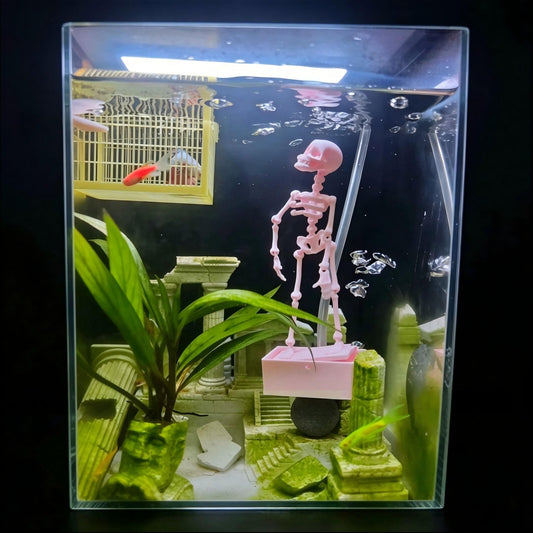 🔥Aquarium Dancing Skeleton Decor🔥