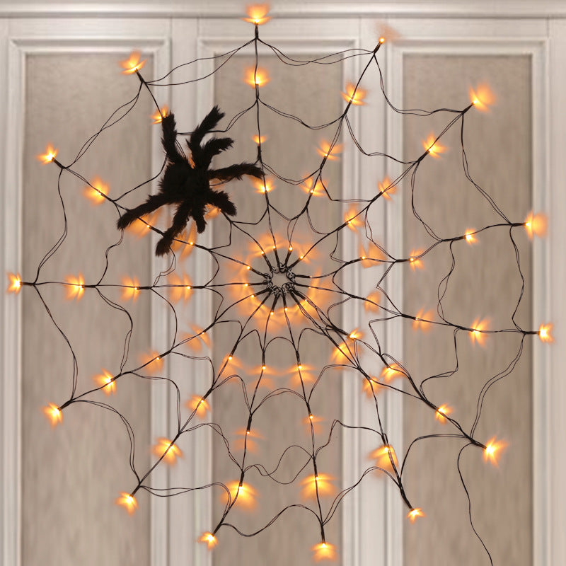 🎃Halloween presale-30% OFF🕸️Halloween Led Spider Web String Light🕷️