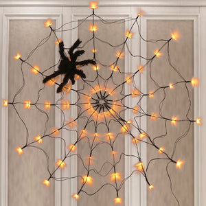 🎃Halloween presale-30% OFF🕸️Halloween Led Spider Web String Light🕷️