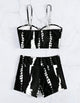 Tie Dye Bikini & High Waist Shorts Swimsuit