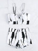Tie Dye Bikini & High Waist Shorts Swimsuit