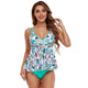 Backless Charming Printed Split Bikini Swimsuit