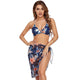 Three Piece Mesh Tummy Control Bikini Short Swimsuit