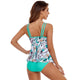 Backless Charming Printed Split Bikini Swimsuit