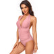 Halter V-Neck Belly Control Sling One Piece Swimsuit